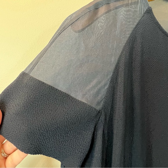 Valentino Miss V Vintage 1980s Navy Pencil Dress SZ 44 Medium - Picture 4 of 9